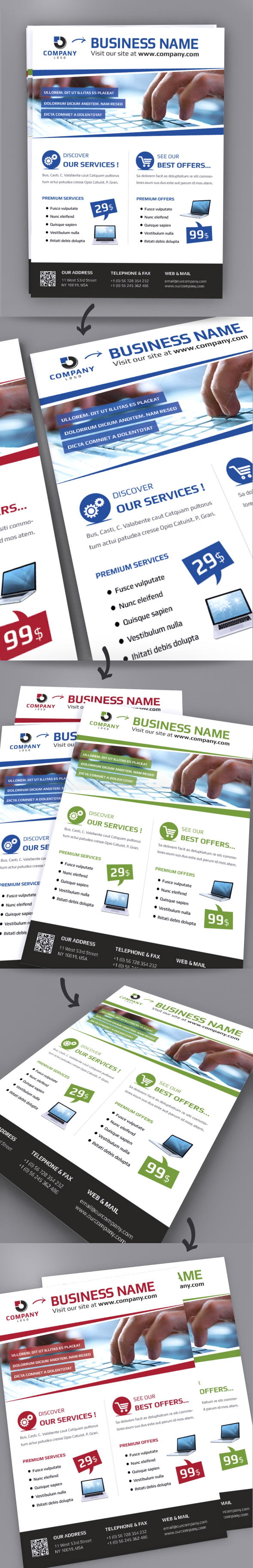 MODERN BUSINESS FLYER A4