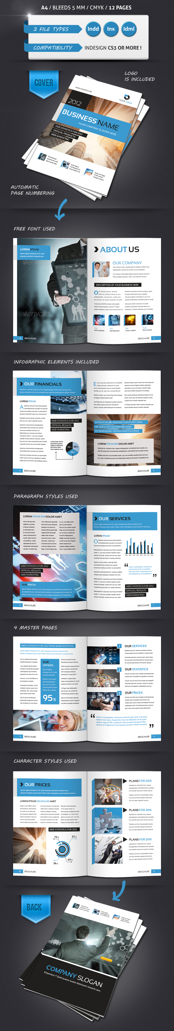 Modern Brochure A4 12 Pages