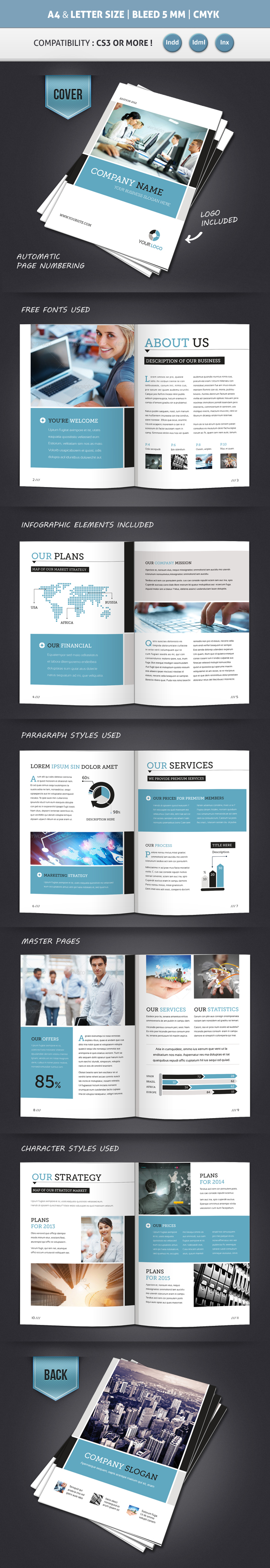 CORPORATE BROCHURE INDESIGN TEMPLATE