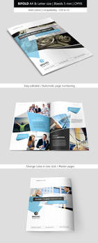 Corporate Indesign Bifold Brochure Template