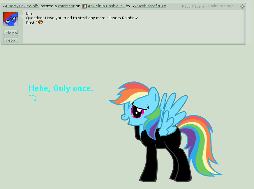 Ask Ninja Dashie: Question 1.