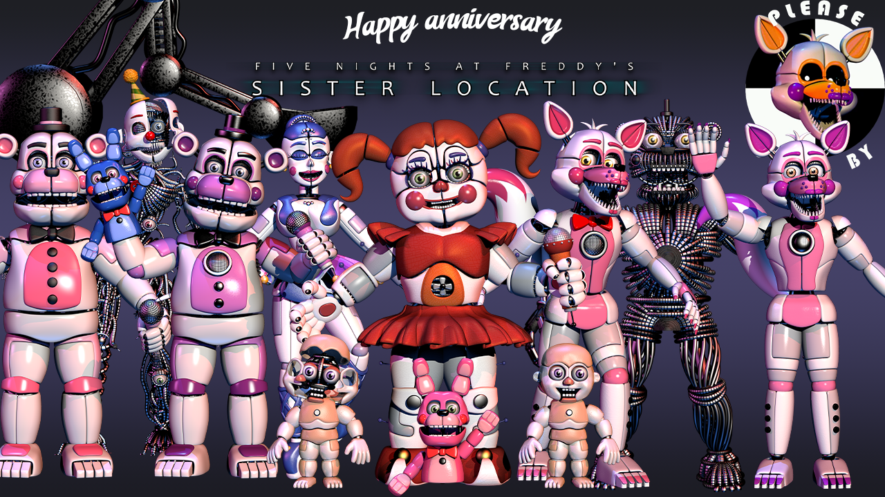 Fnaf Sister Location All Characters Fnaf Sister Location