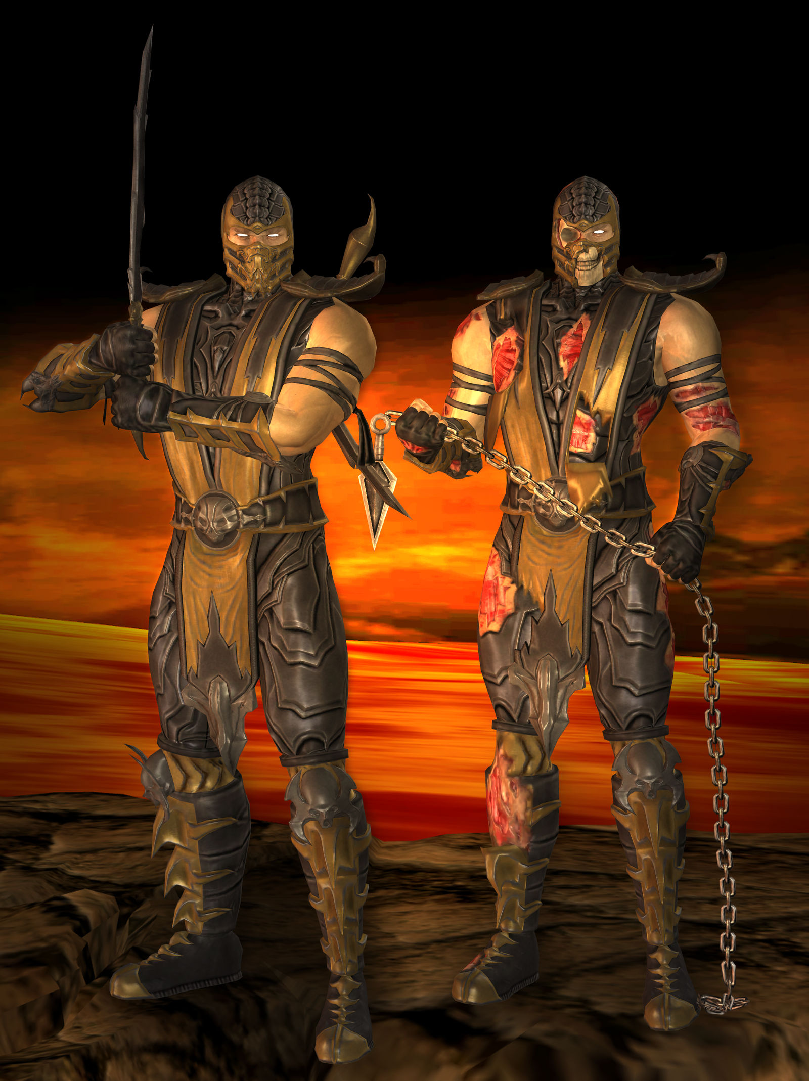 Shao Kahn - Mortal Kombat 9 by romero1718 on DeviantArt