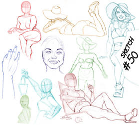 Sketch-A-Day #50: Dr. Sketchy's Anti-Art Class