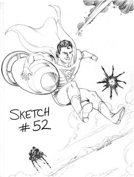 Sketch-A-Day 52: Golden-Age Superman