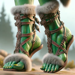 Female orc sandals