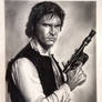 Han Solo Graphite Drawing