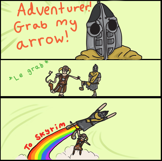 Skyrim GRAB MY: arrow