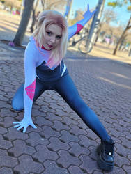 Spider Gwen Cosplay at the 2023 Sydney Supanova