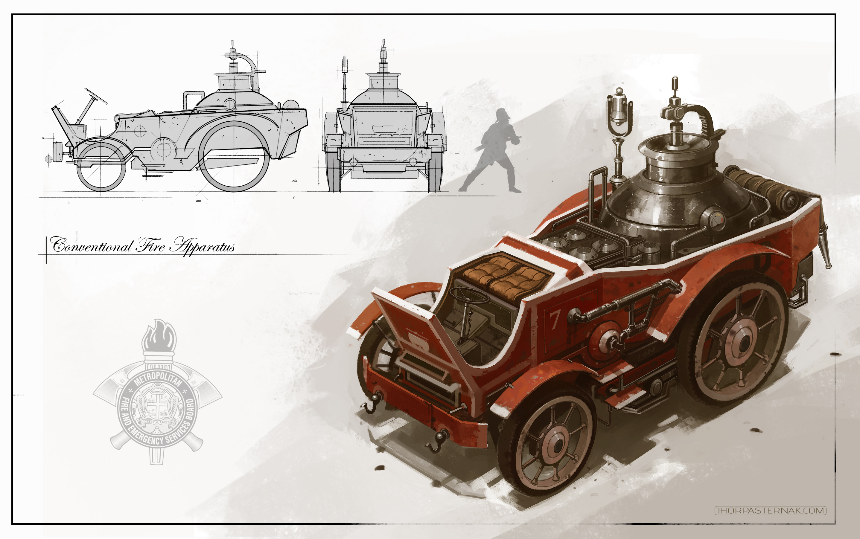Fire Engine Abstract VEHICLE DESIGN - FIRE ENGINE by Caisne on DeviantArt