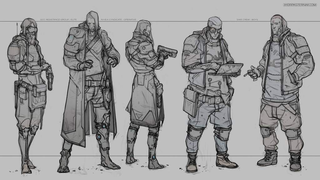 CYBERPUNK CHARACTERS by Caisne