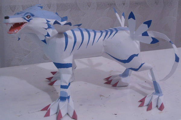 Papermodell: Garurumon