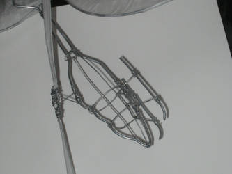 Wire Sculpture: helicopter