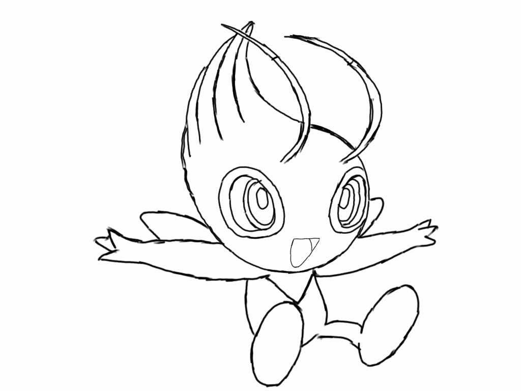 10 Enchanting Celebi Coloring Pages for Pokémon Enthusiasts