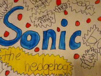 sonic the hedgehog wall