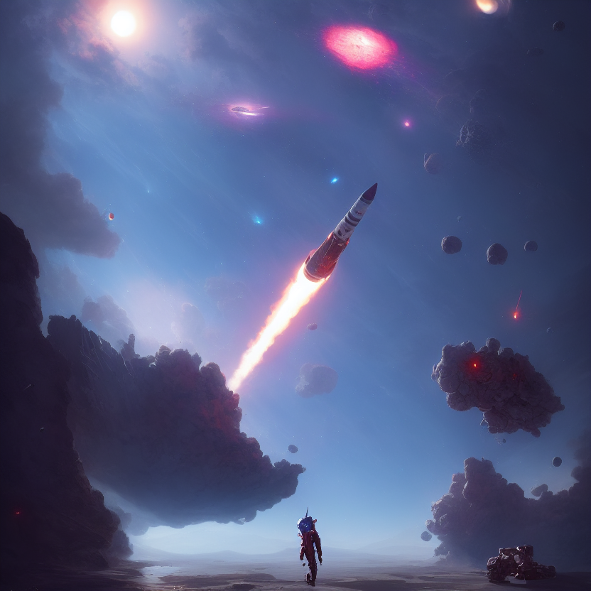 Rocket Taking off by emiliusvgs on DeviantArt