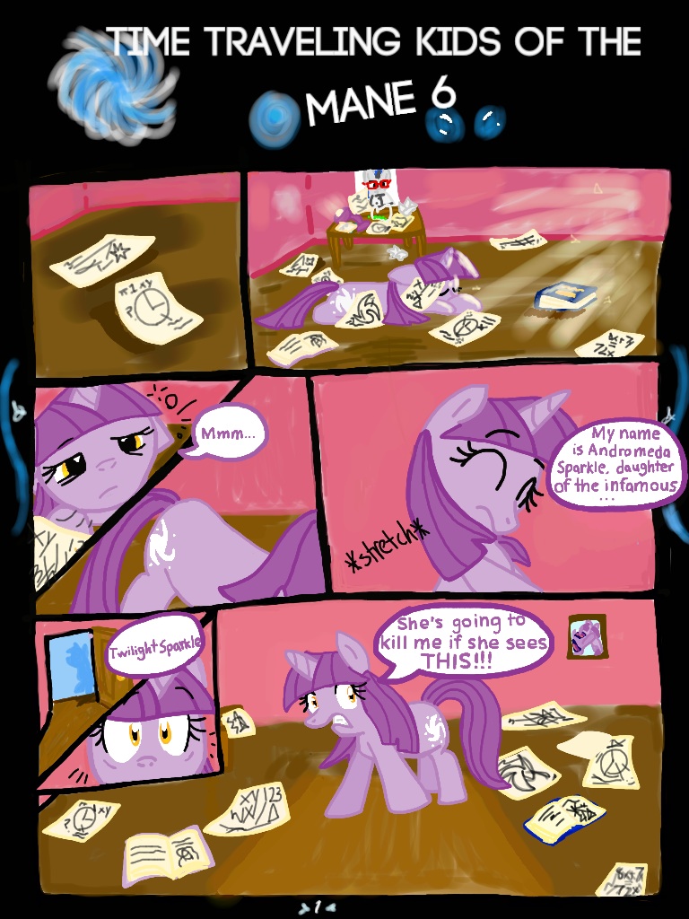 Time Traveling Kids of the Mane 6 Comic - Page 1