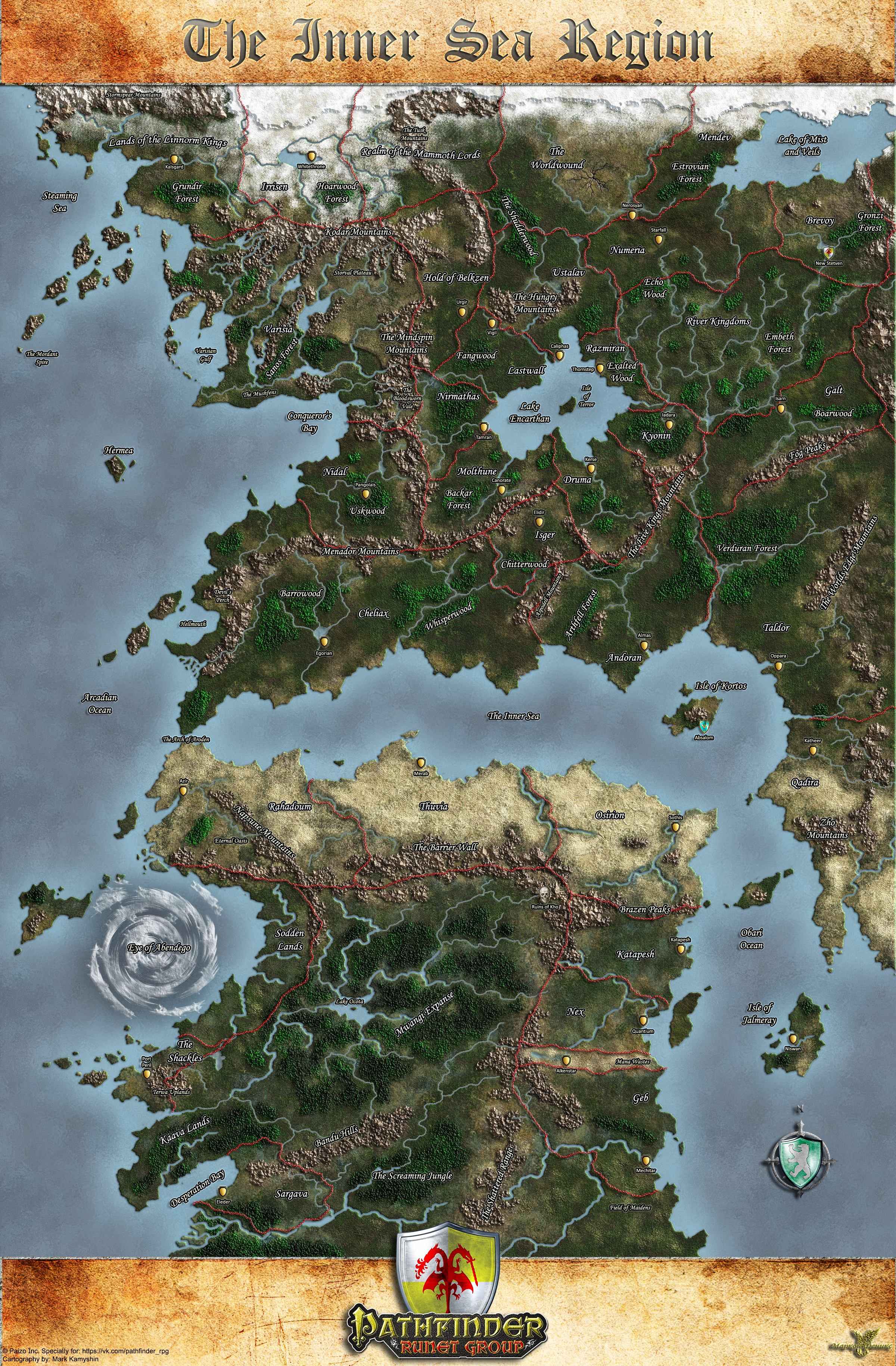 The Inner Sea Region Map