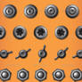 Rivet, Screw, Bolt, Nut, Nail Photoshop Brushes