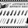 Antique Print Effect Brushes for Illustrator
