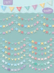 FREE Illustrator Bunting Brushes by Jeremychild