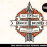 FREE - Vintage Banner Brushes