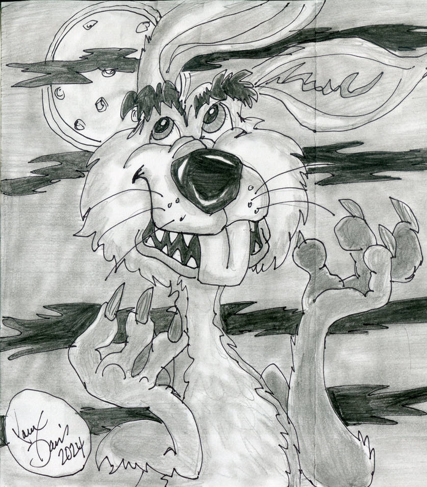 The Were Rabbit Drawing Were-Rabbid by Larry Davis Larry's Art created 3-1 by larry-art on ...