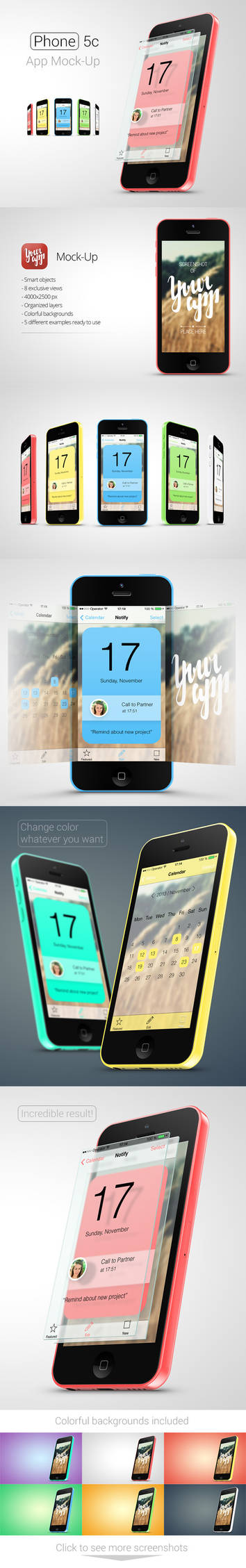 Phone 5c App Mock-Up