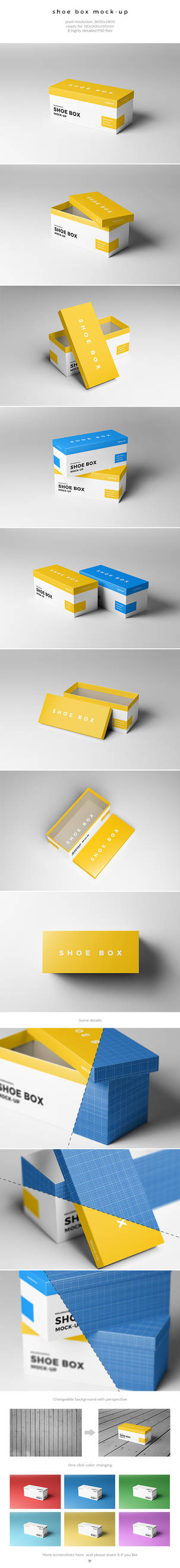 Shoe Box Mockup