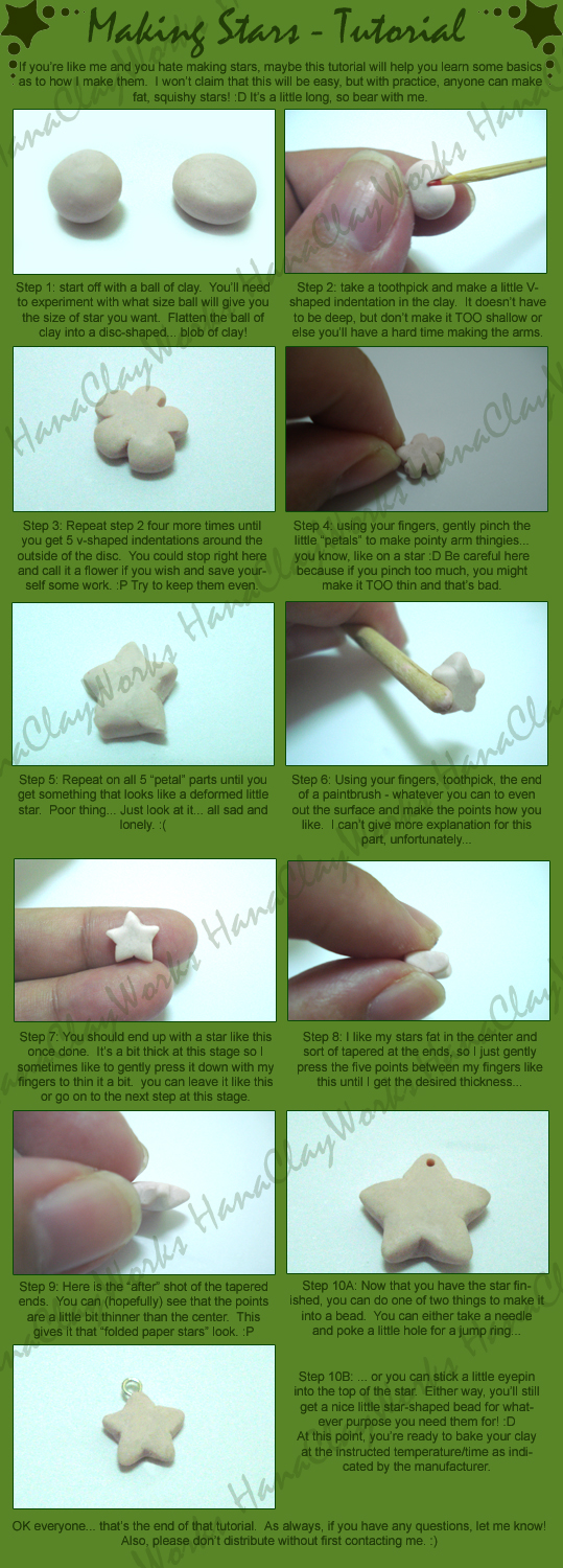 Metallic Stars Tutorial Stars - A Tutorial by HanaClayWorks on DeviantArt