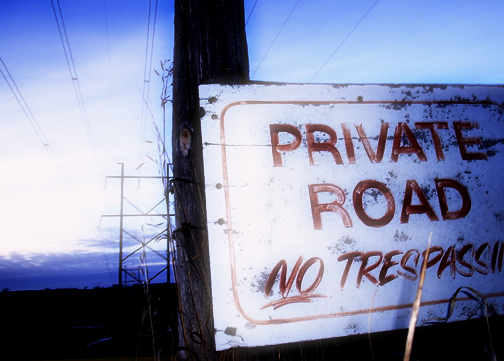 'No Trespassing'