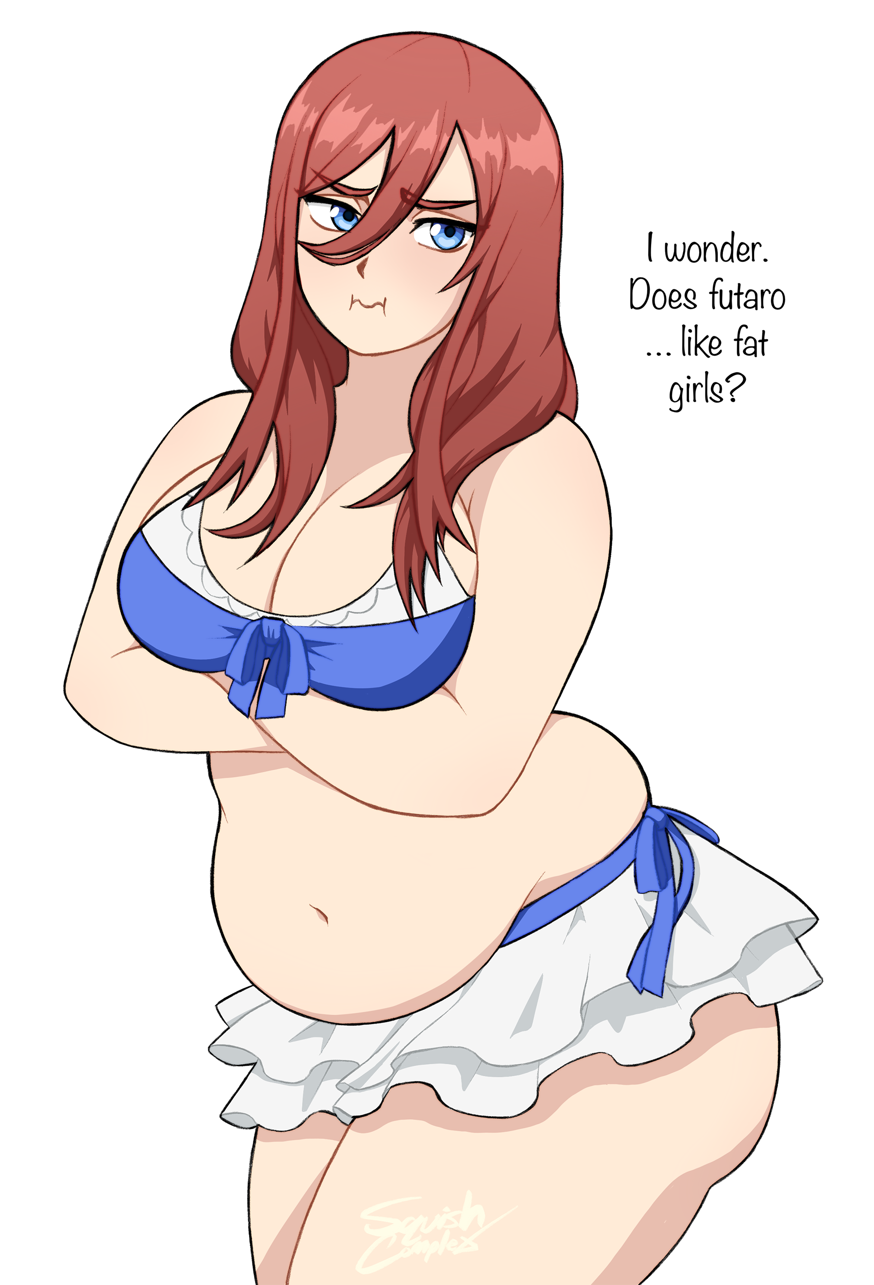 Chubby Miku in a Swimsuit