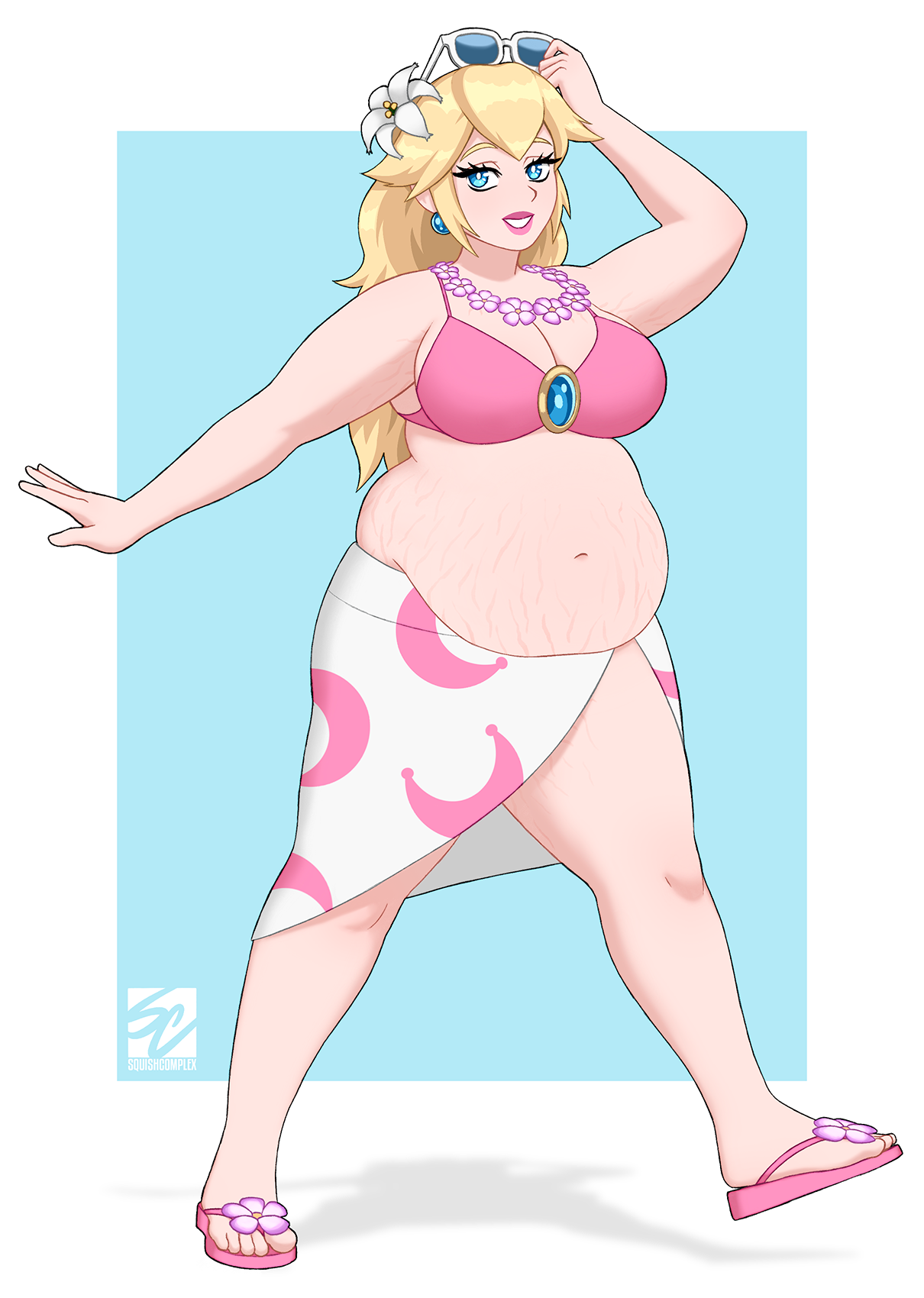 Princess Peach - Vacation Weight Gain