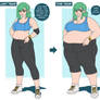 Sage's New Year Weight Gain - Before / After