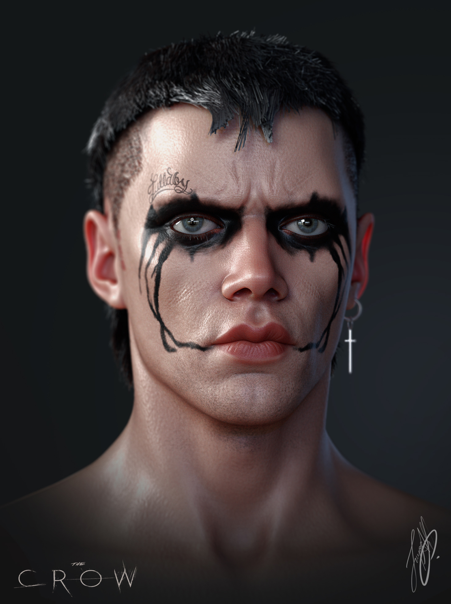 The Crow Face Offizielles The Crow Face Schwarzes Unisex T Shirt