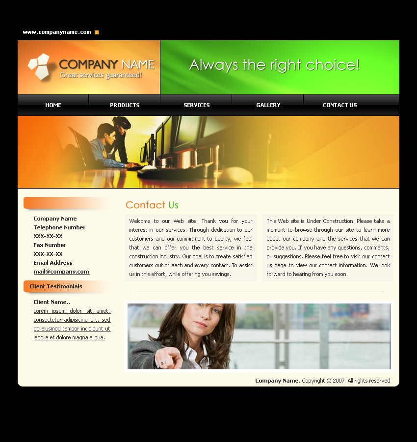 Web template6