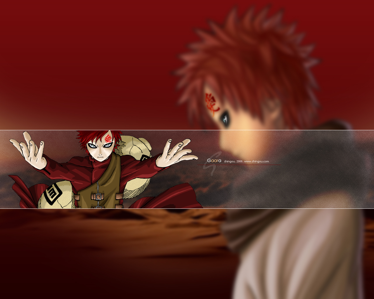 Gaara Wallpaper by shingou on DeviantArt Gaara Wallpaper by shingou on DeviantArt