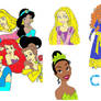 The Disney Princesses.