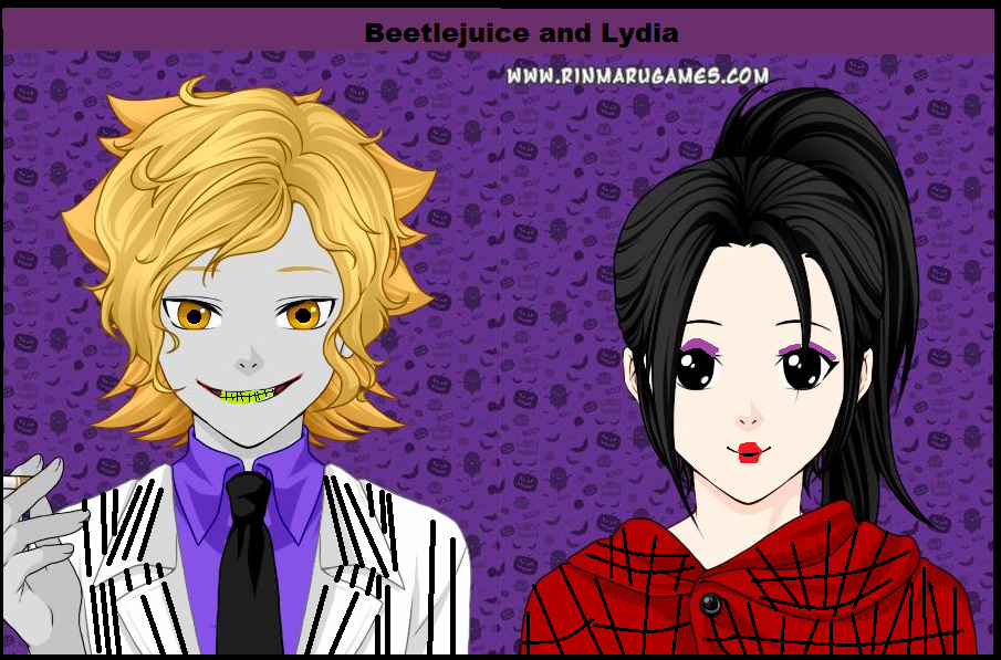 Anime Style Beetlejuice And Lydia By Smurfette123 On Deviantart