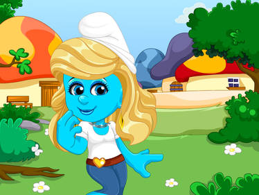 Smurfette Casual Look