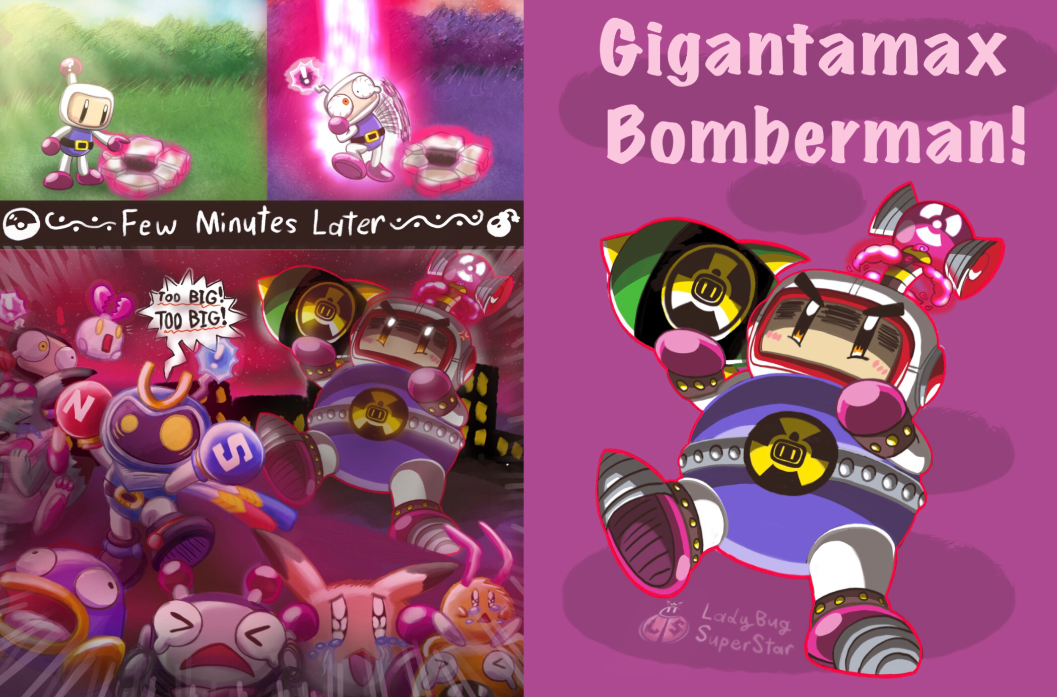 My fan art of that boss from Super Bomberman 2 : r/bomberman