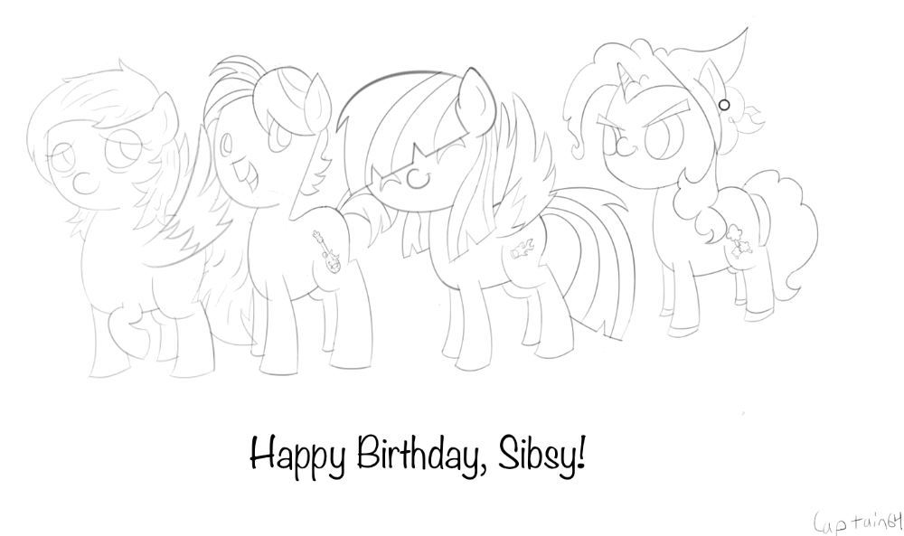 Happy Birthday Sibsy! Sketch