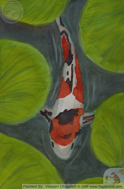 Watercolor Koi