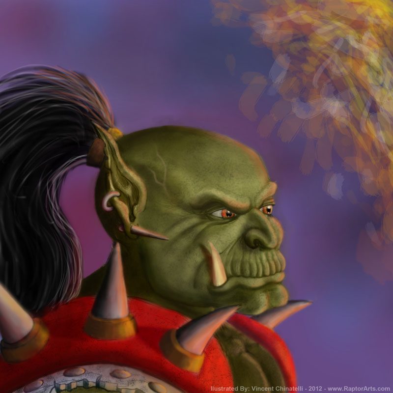 World of Warcraft Ork Illustration