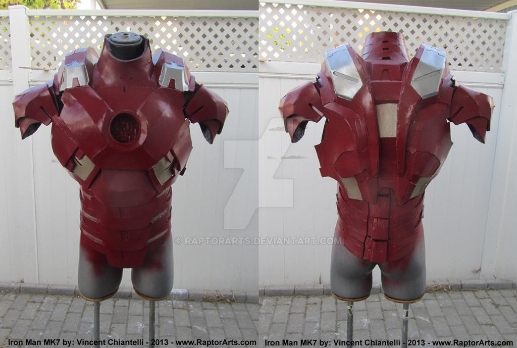 Iron Man Torso Painting in progress