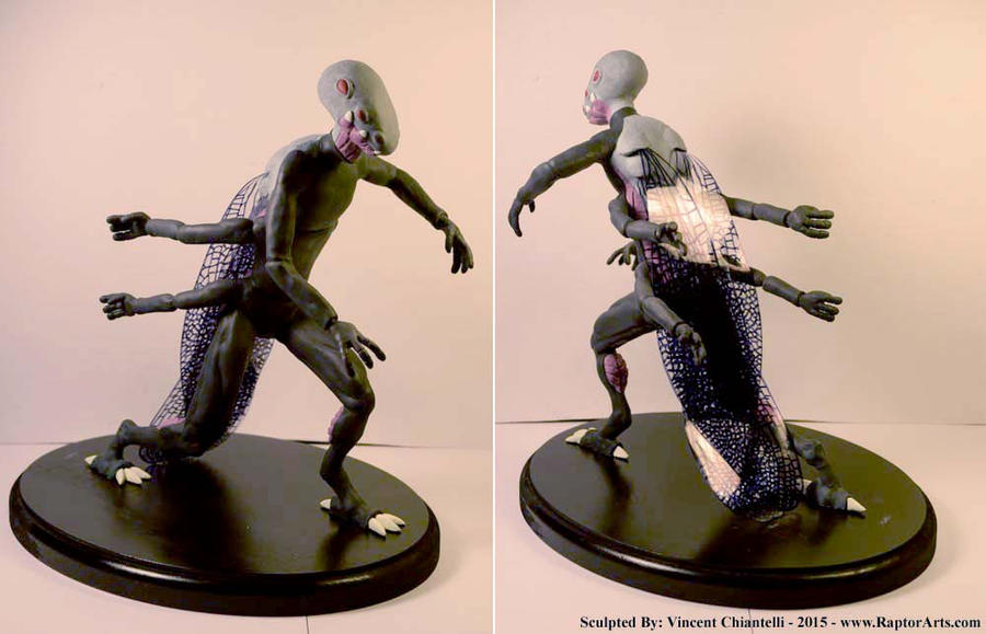Alien Raptor Insect Insect Alien Sculpture Commission Finished by RaptorArts on DeviantArt