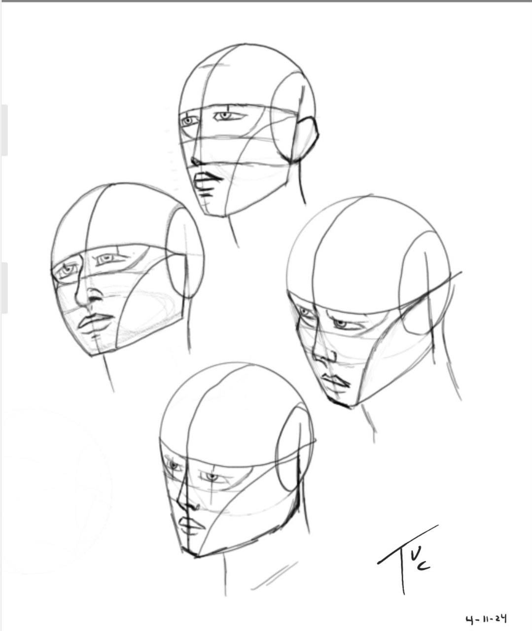 Just some practice heads