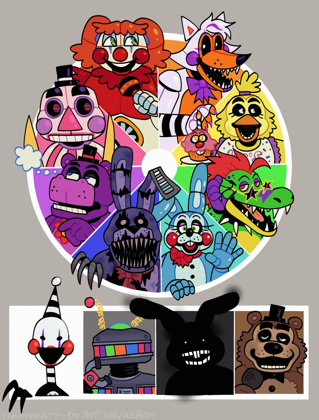 fnaf color by croffeepott on DeviantArt