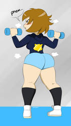 Patty Wagon Exercising by MysteryFanBoy718