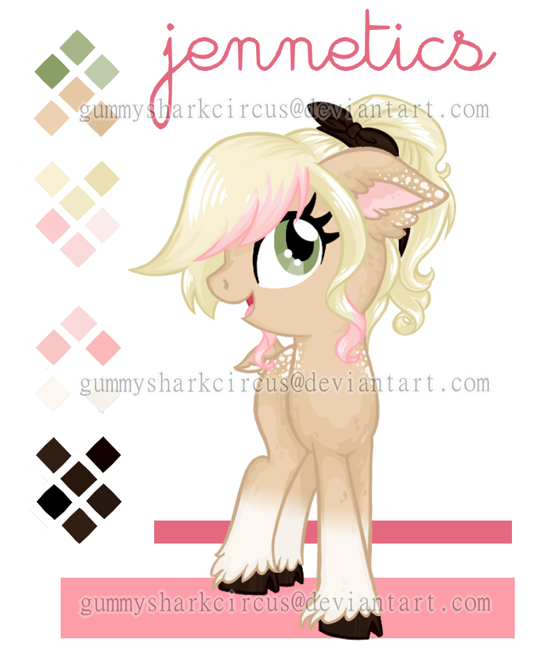 Pony Art Trade : Jennetics Small Color Ref. Sheet